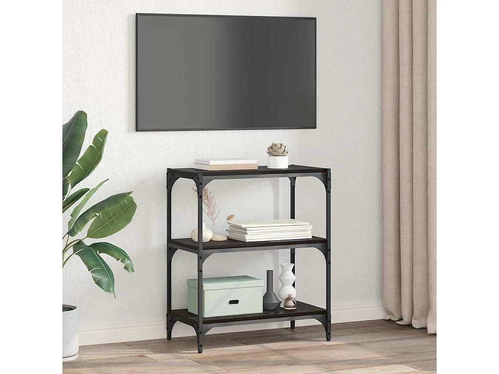 Bibliothèque Chêne noir 60 x 33 x 71 cm Bois d'ingénierie