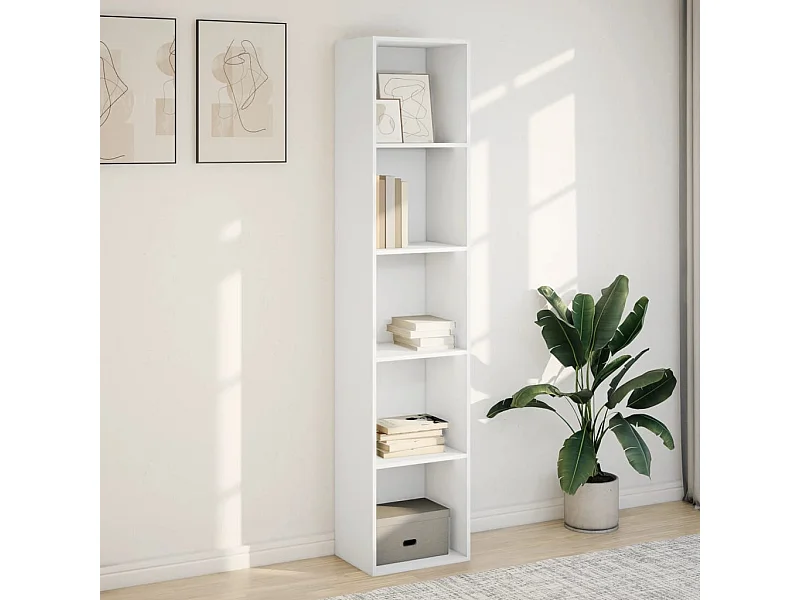 Bibliothèque blanc 40x30x189 cm bois d'ingénierie