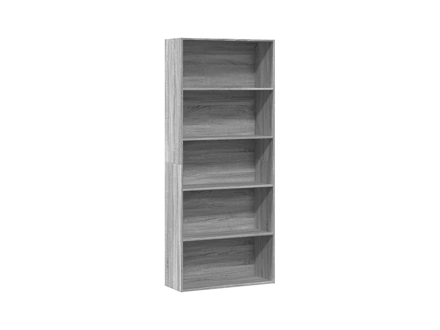 Estantería madera ingeniería gris Sonoma 80x30x189cm