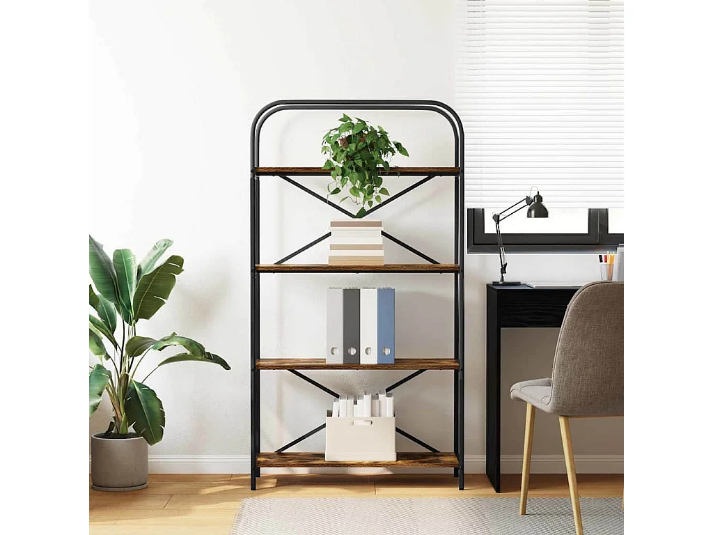 Boekenplank Gerookt eiken Bewerkt hout