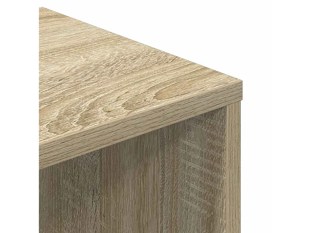 Bibliothèque chêne sonoma 34x31x112 cm bois d'ingénierie