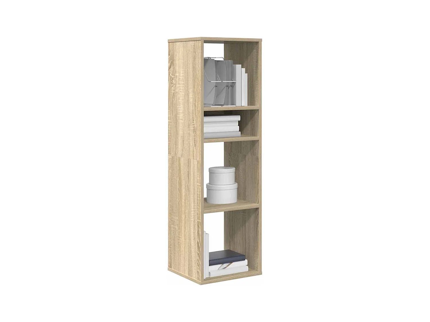 Bibliothèque chêne sonoma 34x31x112 cm bois d'ingénierie