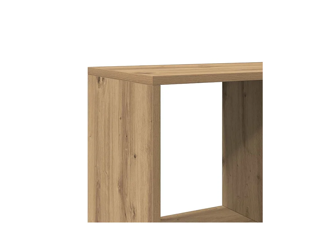 Bibliothèque chêne artisanal 102x29x143 cm bois d'ingénierie