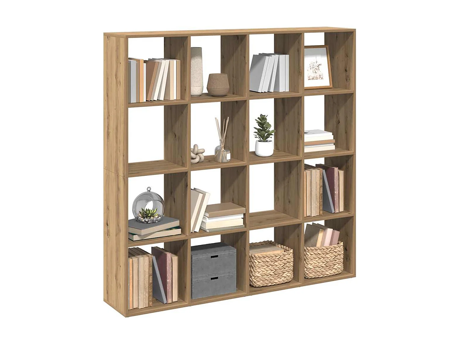 Estante 102x29x143 cm derivados de madeira carvalho artisiano