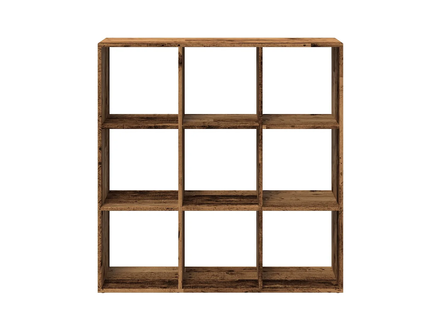 Bibliothèque séparatrice de pièce vieux bois 102x29x103,5 cm