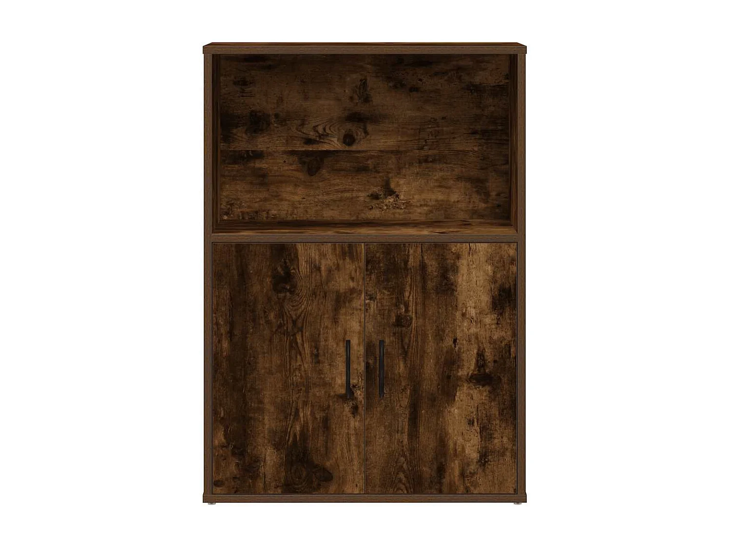 Bibliothèque chêne fumé 60x24x85 cm bois d'ingénierie