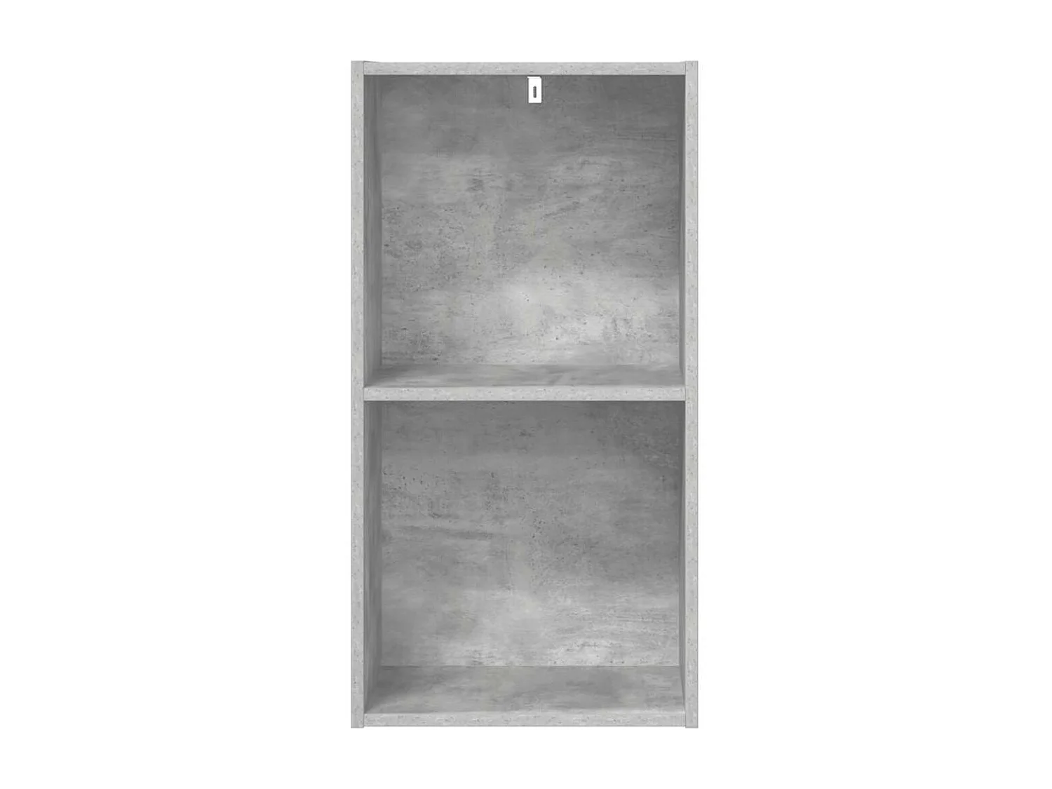 Bibliothèque à 2 niveaux gris béton bois d'ingénierie