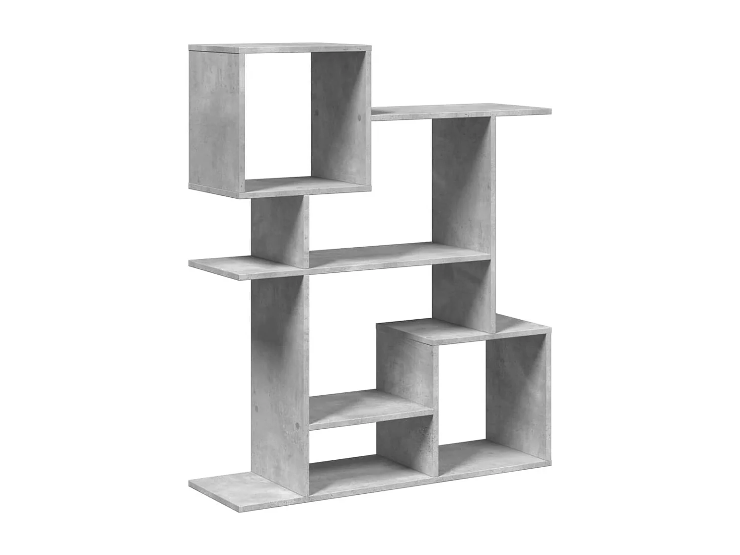 Bibliothèque séparatrice de pièce gris béton 92x29x112 cm