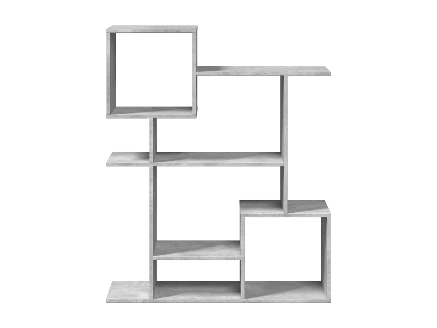 Bibliothèque séparatrice de pièce gris béton 92x29x112 cm