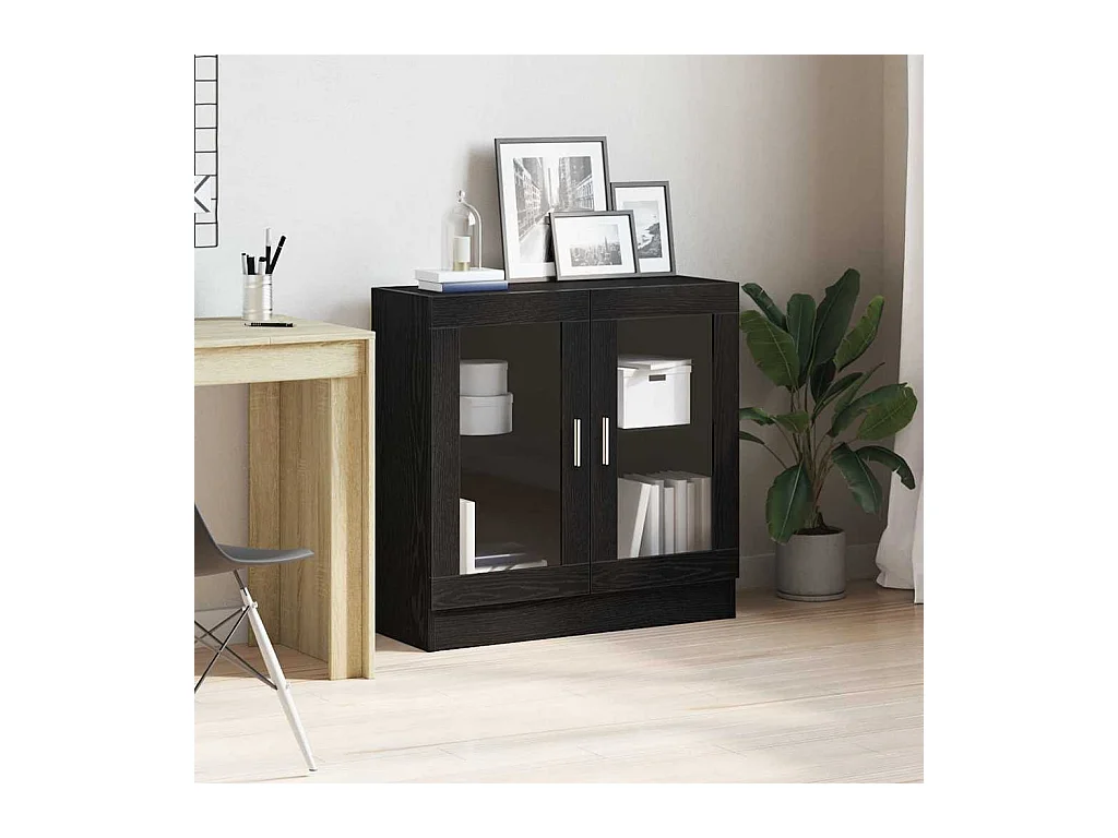 Bibliothèque Chêne noir 82.5 x 30.5 x 80 cm Bois d'ingénierie