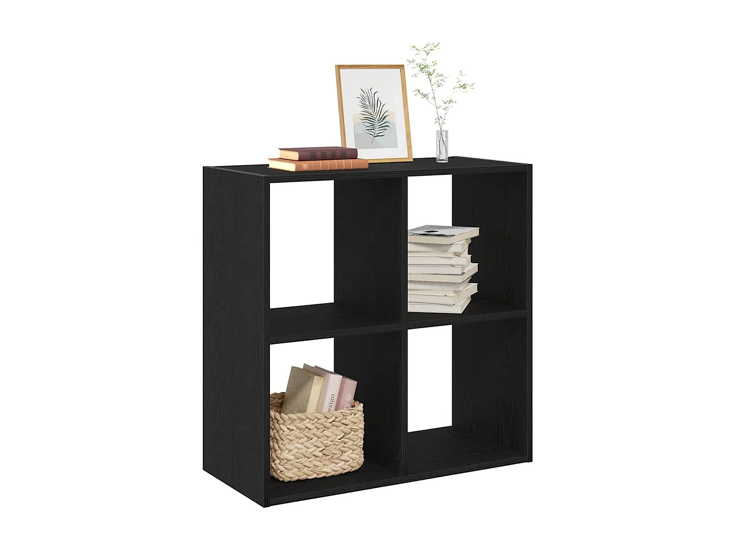 Bibliothèque Chêne noir 68,5 x 32 x 68,5 cm Bois d'ingénierie