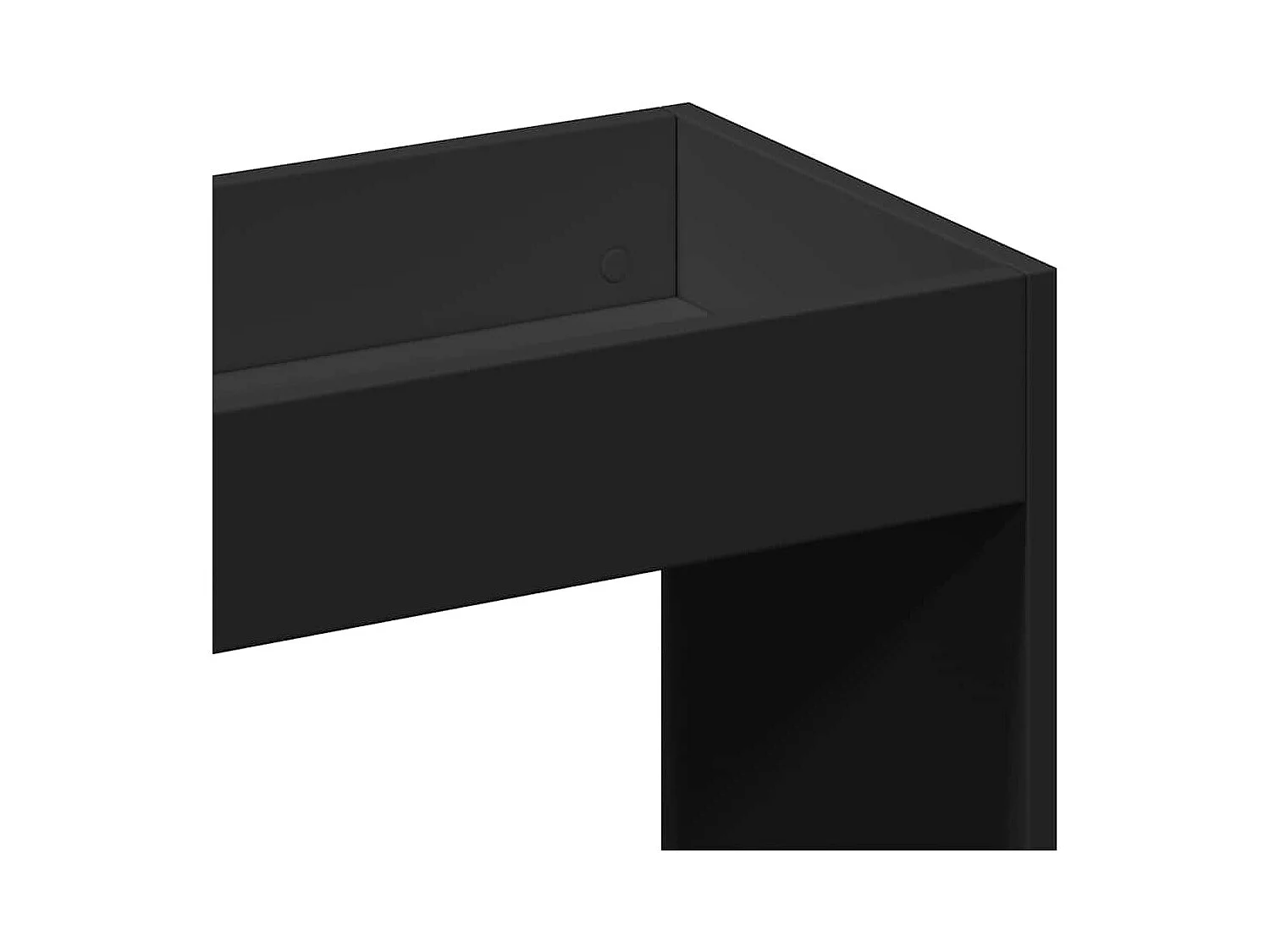 Bibliothèque noir 92x33x100 cm bois d'ingénierie