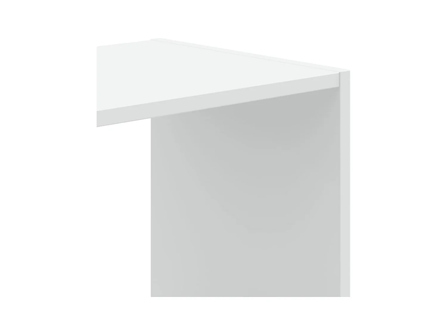 Estantería de madera de ingeniería blanca 68,5x32x75 cm