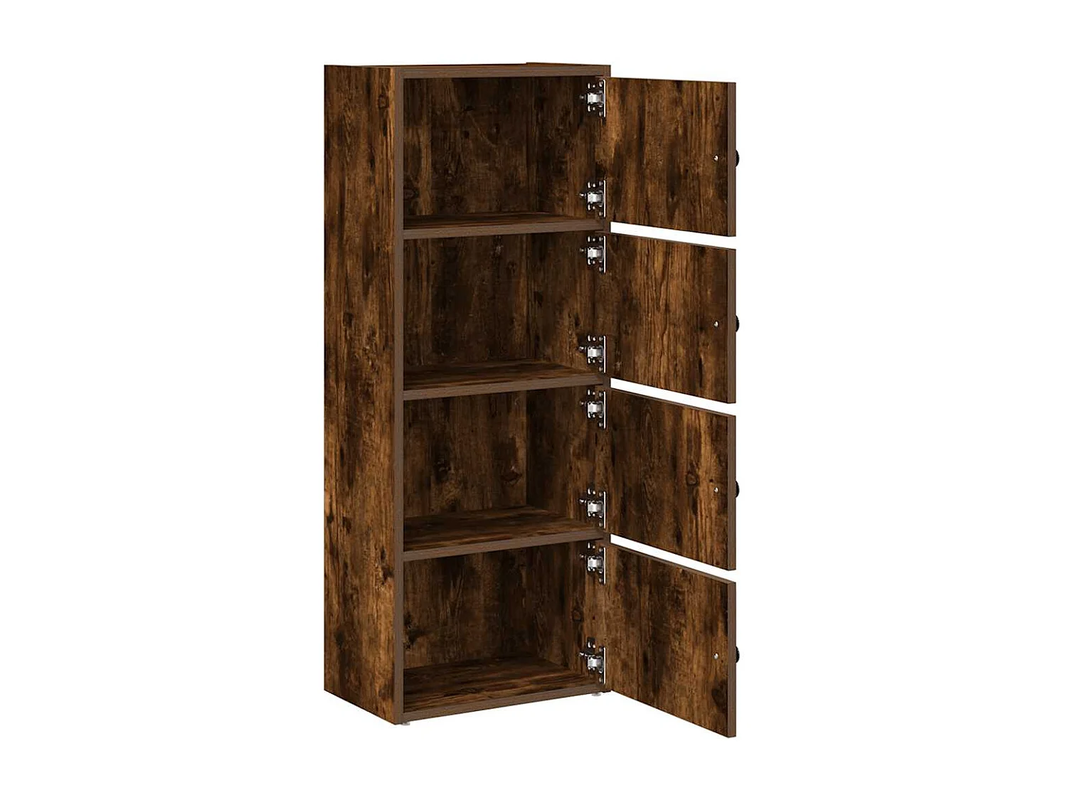 Estantería de madera de ingeniería roble ahumado 40x24x102 cm