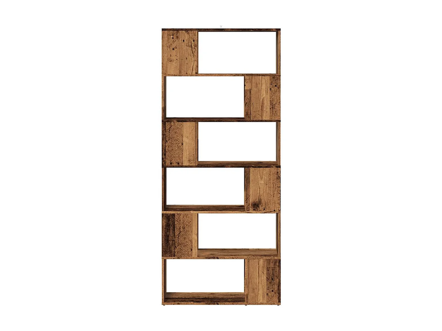 Bibliothèque/Séparateur de pièce vieux bois 80x24x186 cm