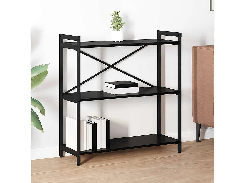 Bibliothèque Chêne noir 80 x 30 x 83 cm Bois d'ingénierie