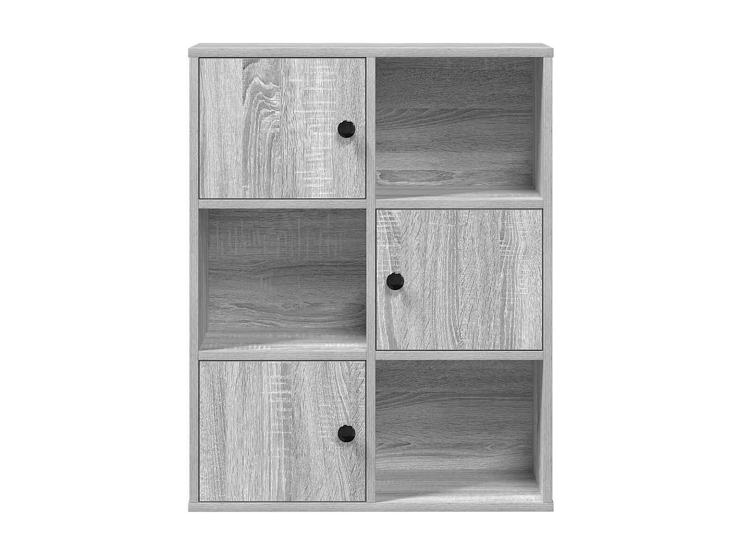 Bibliothèque sonoma gris 60x24x76,5 cm bois d'ingénierie