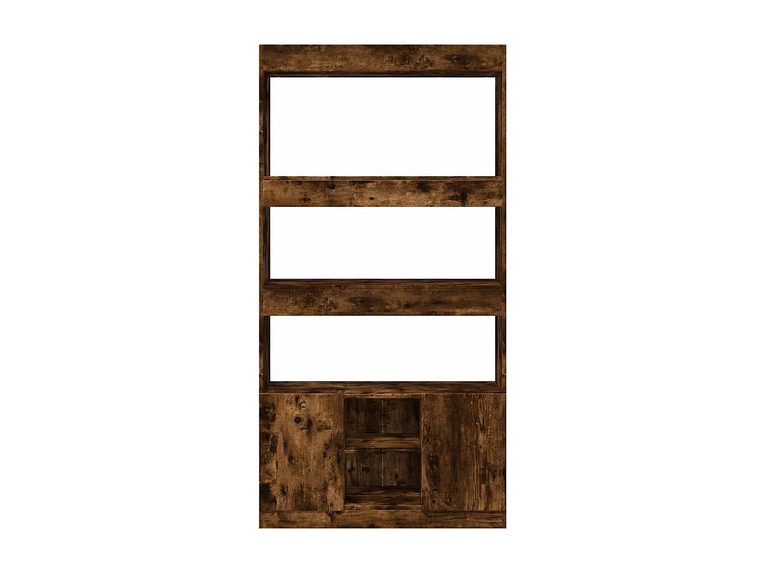 Aparador alto madera de ingeniería roble ahumado 92x33x180 cm