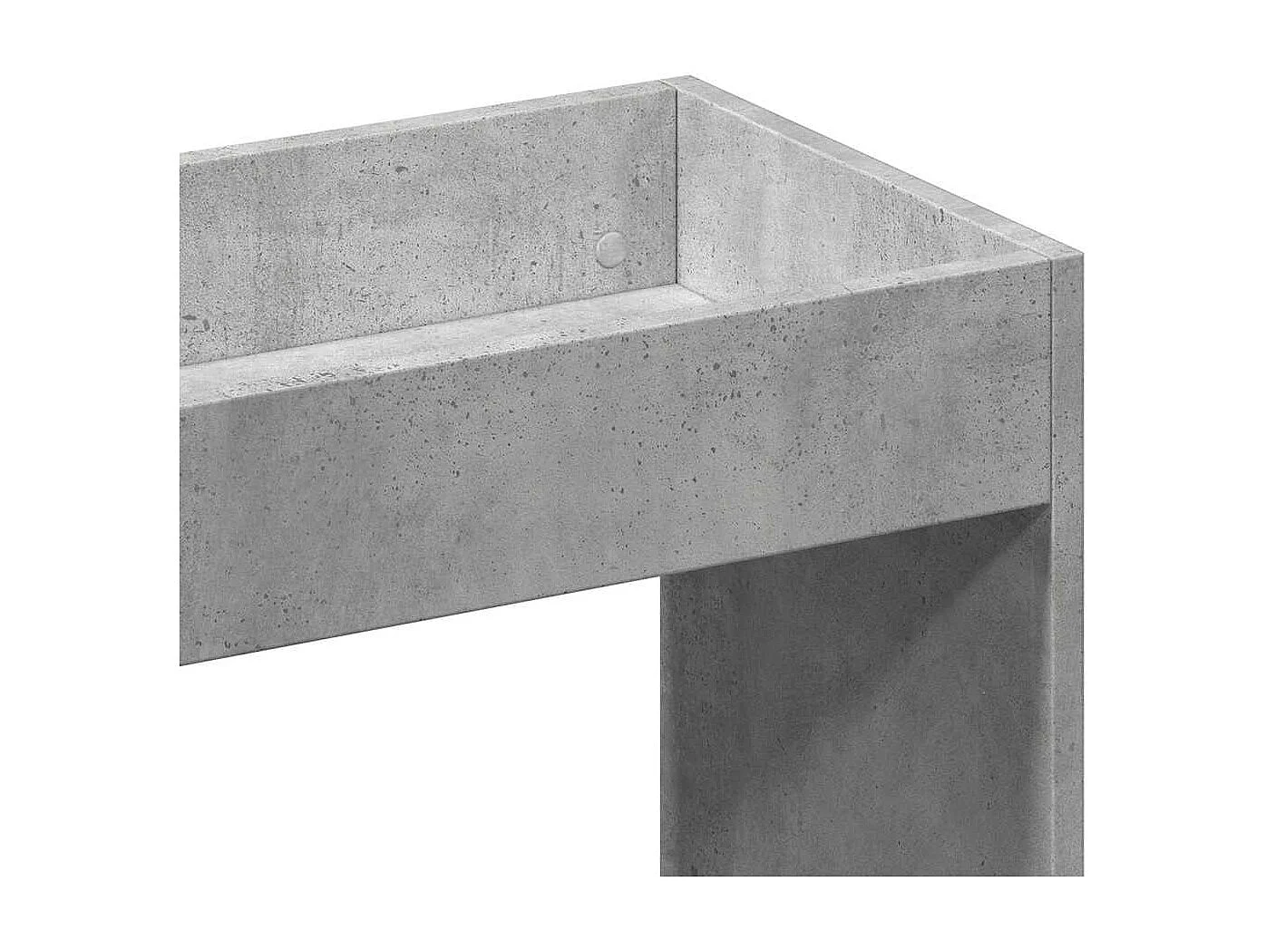 Bibliothèque gris béton 92x33x100 cm bois d'ingénierie