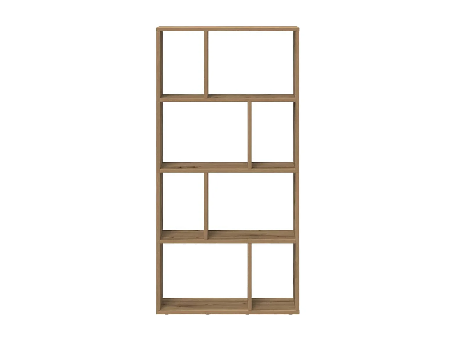 Bibliothèque chêne artisanal 60x20x120 cm bois d'ingénierie