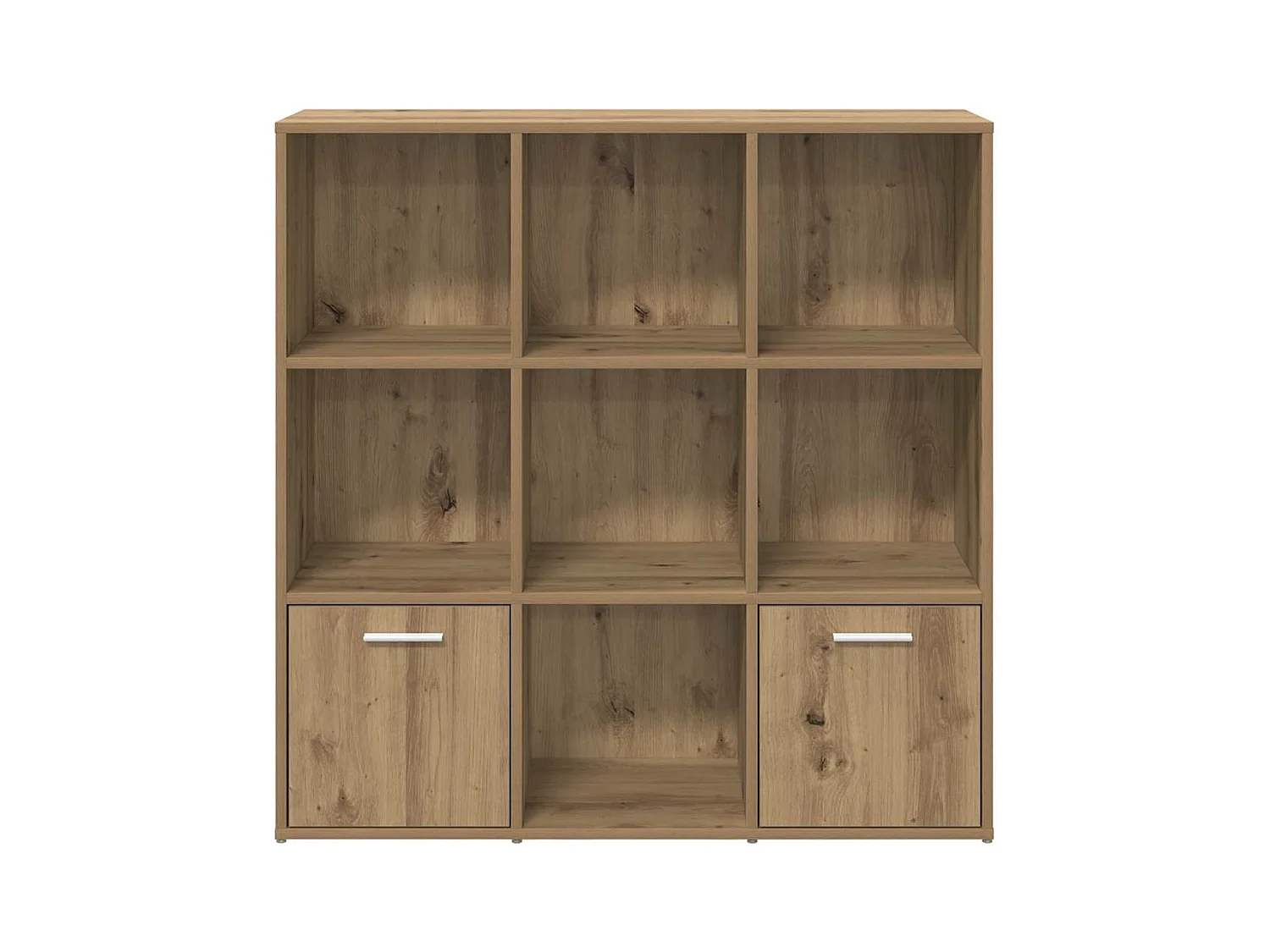 Bibliothèque chêne artisanal 98x29x97,5 cm bois d'ingénierie