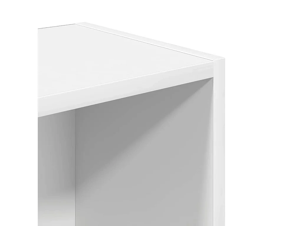 Bibliothèque blanc 31x24x102 cm bois d'ingénierie