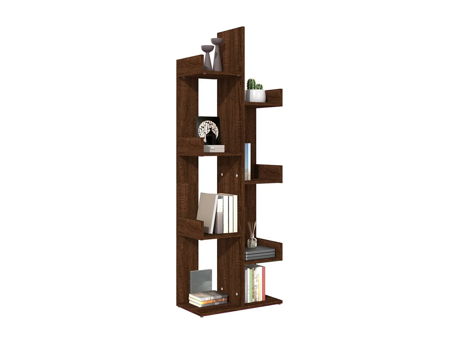 Bibliothèque 48x25,5x140 cm Chêne marron Bois d'ingénierie