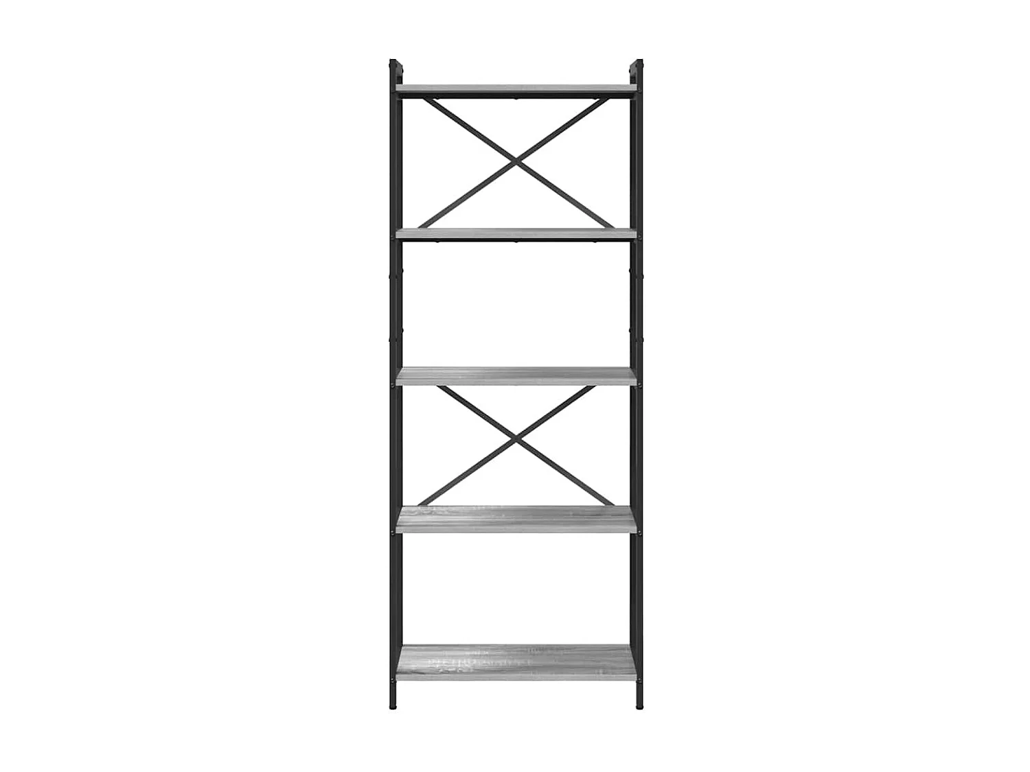 Bibliothèque Sonoma gris 60 x 30 x 153 cm Bois d'ingénierie