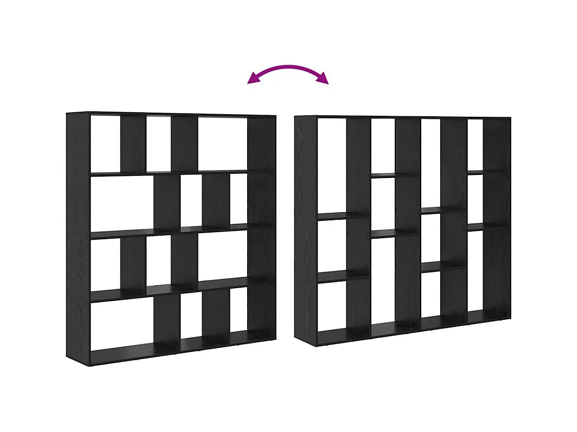 Bibliothèque Chêne noir 132 x 29 x 141,5 cm Bois d'ingénierie