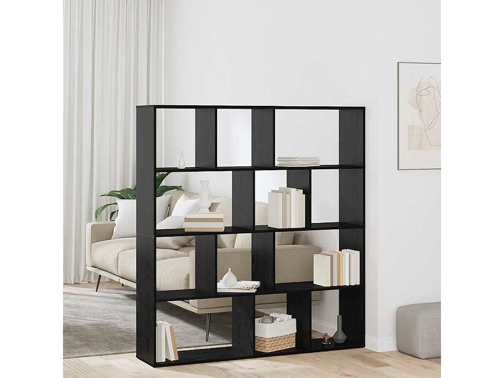 Bibliothèque Chêne noir 132 x 29 x 141,5 cm Bois d'ingénierie