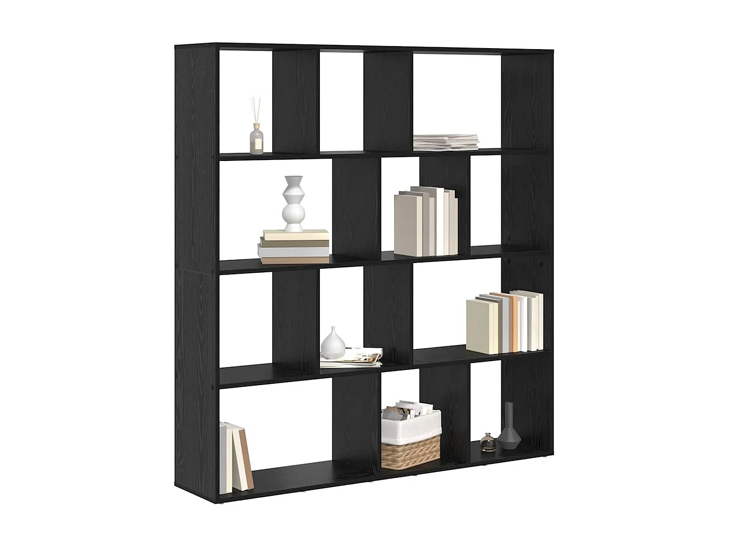 Bibliothèque Chêne noir 132 x 29 x 141,5 cm Bois d'ingénierie