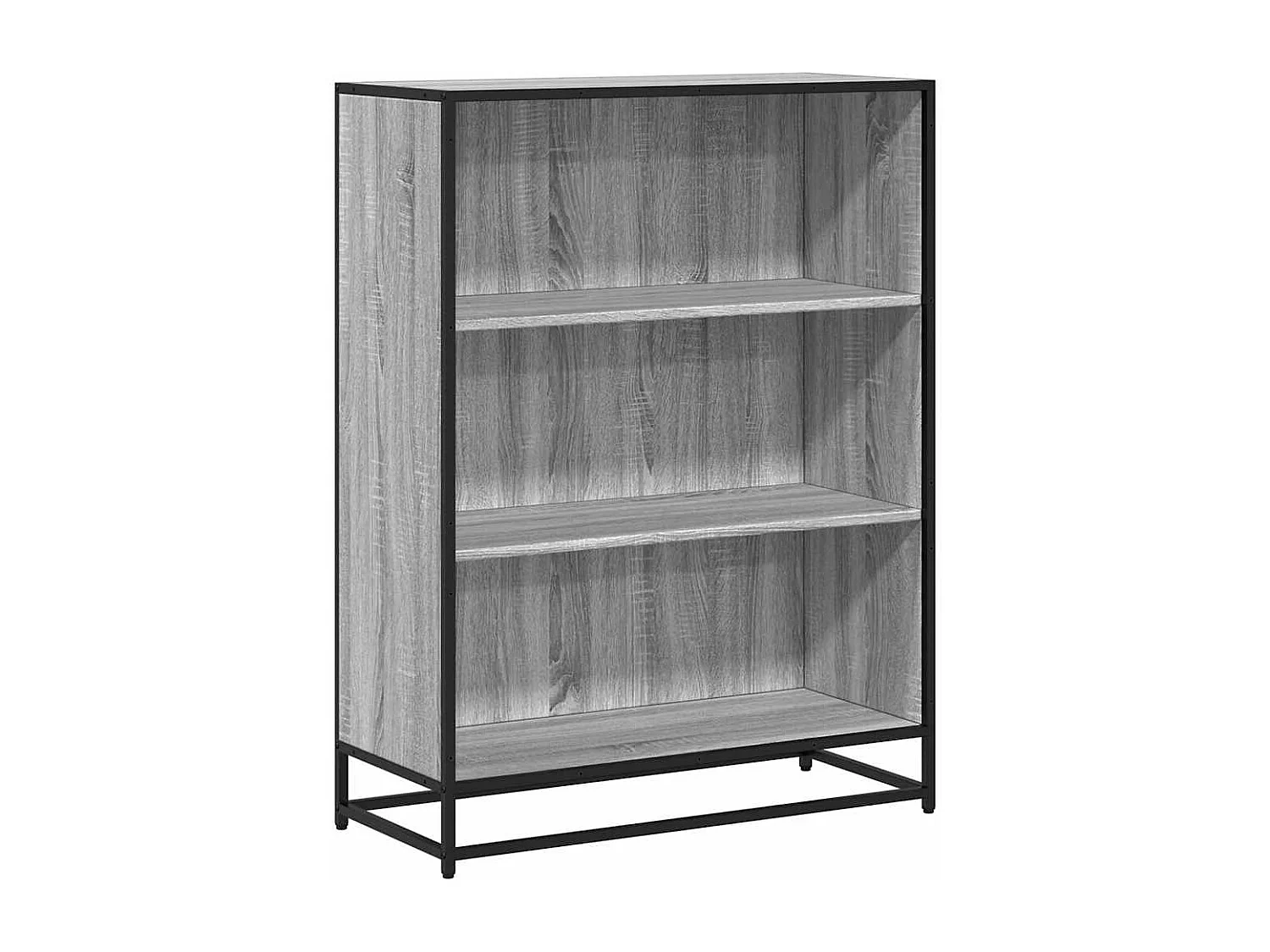 Bibliothèque sonoma gris 80,5x35x107,5 cm bois d'ingénierie