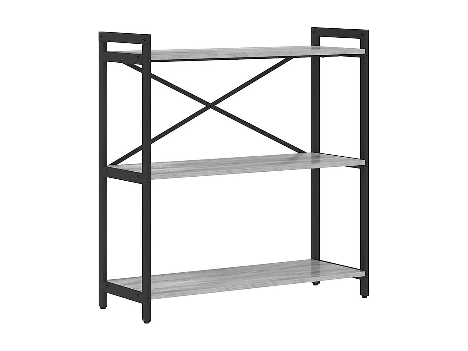 Bibliothèque Sonoma gris 80 x 30 x 83 cm Bois d'ingénierie