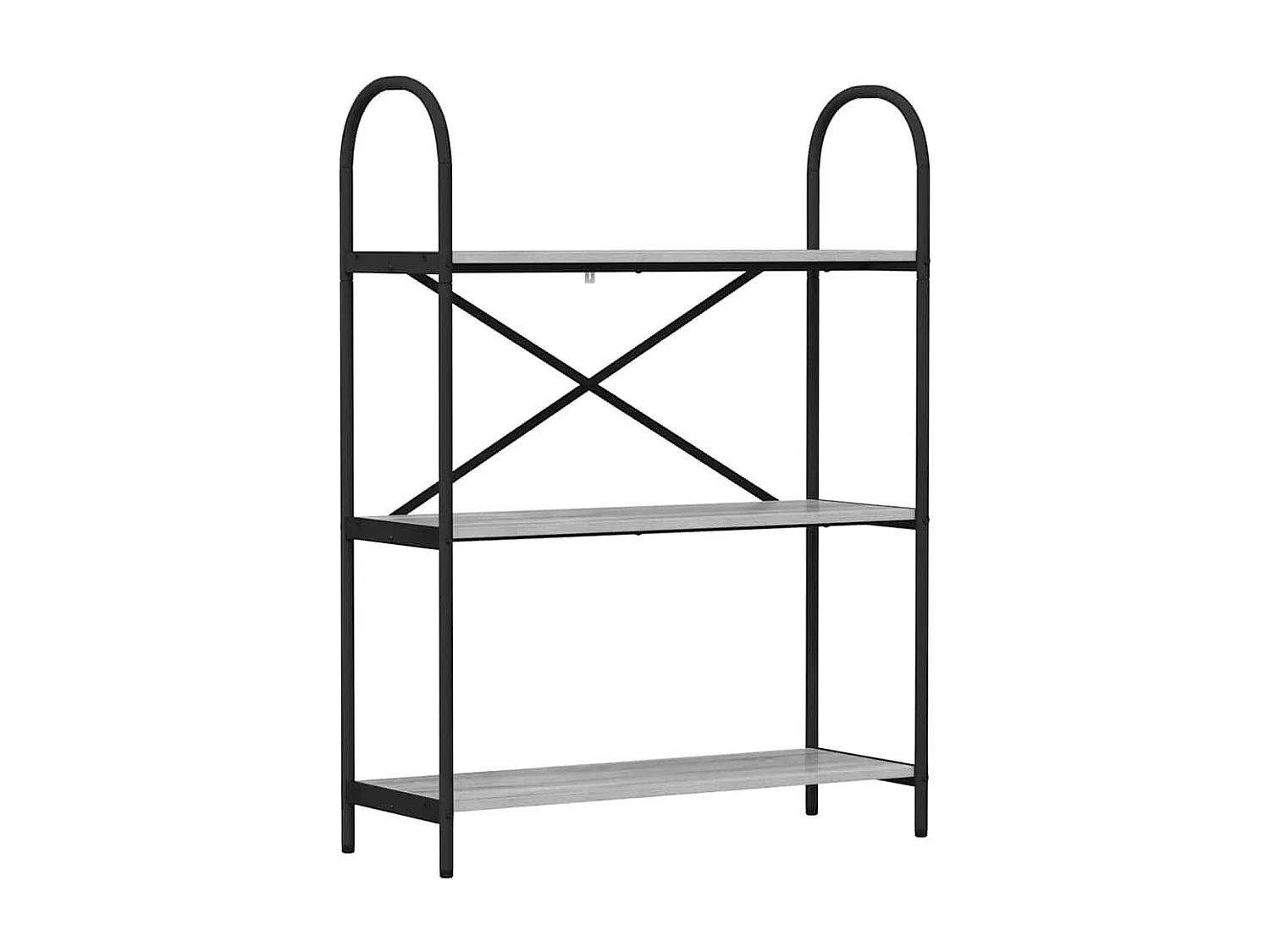 Bibliothèque Sonoma gris 80 x 30 x 109 cm Bois d'ingénierie