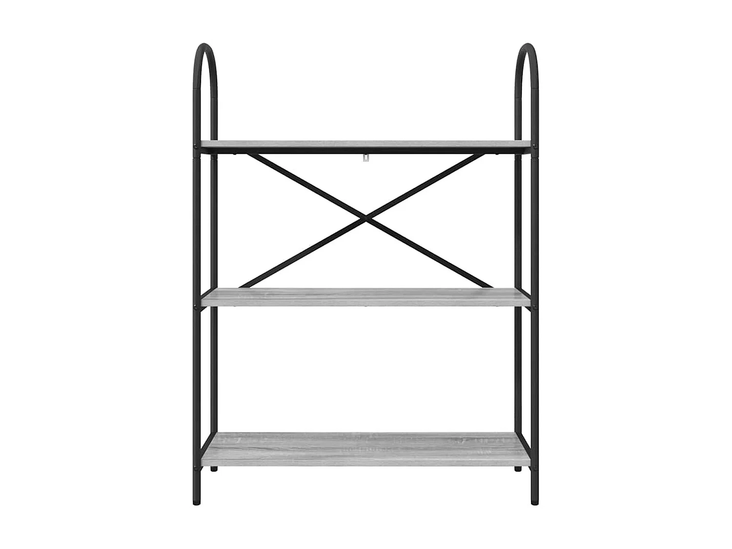 Bibliothèque Sonoma gris 80 x 30 x 109 cm Bois d'ingénierie