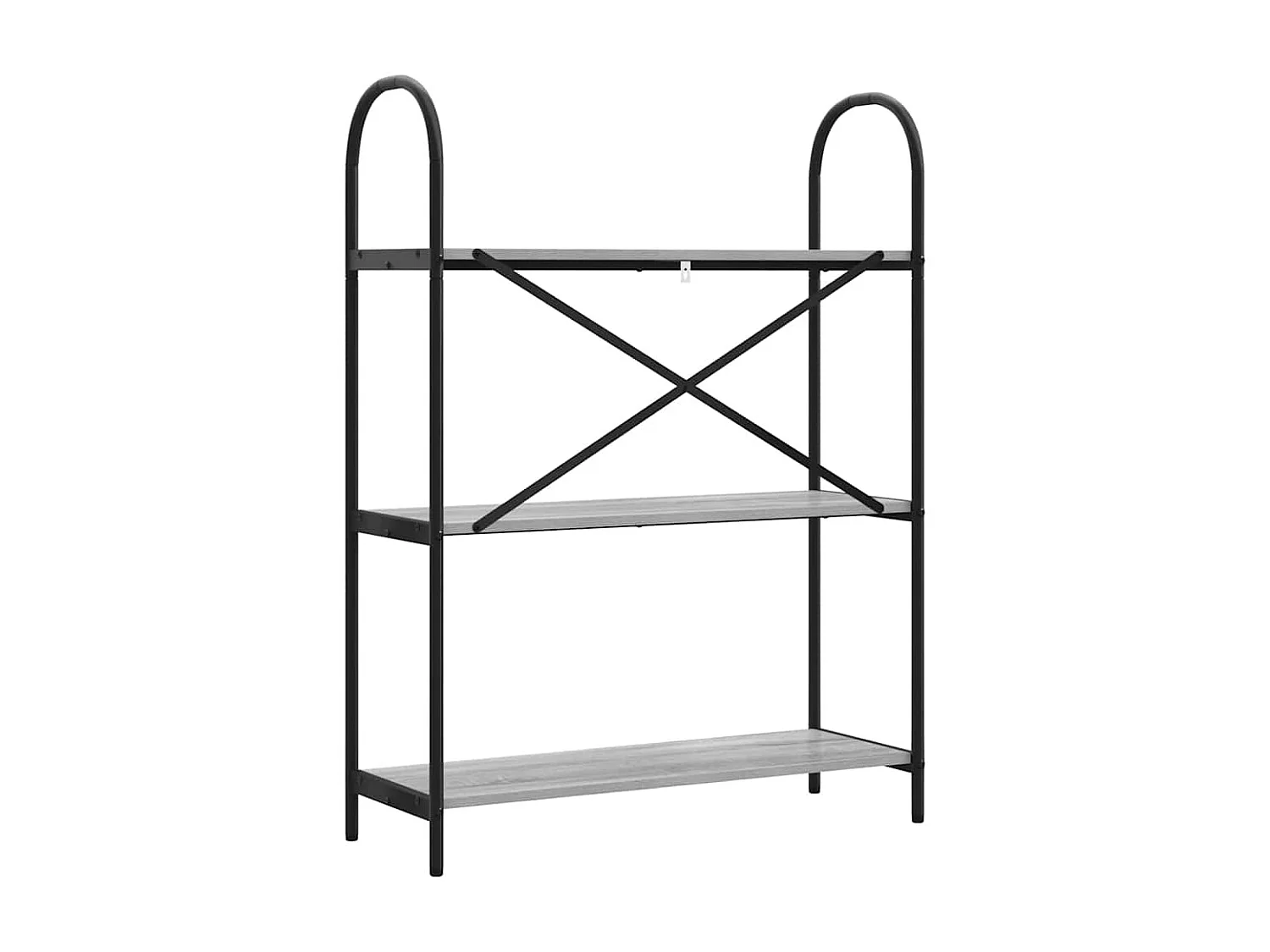 Bibliothèque Sonoma gris 80 x 30 x 109 cm Bois d'ingénierie