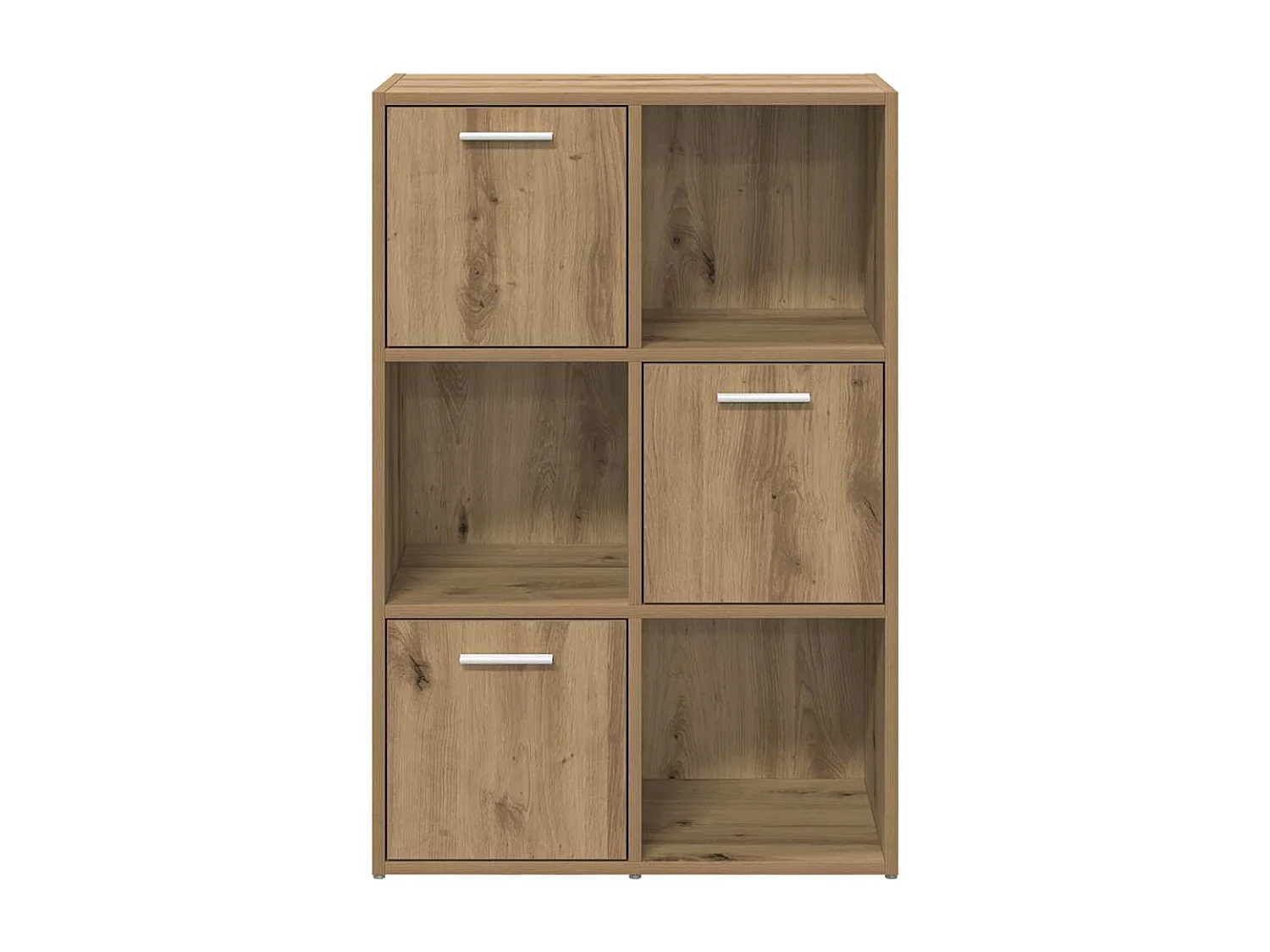 Bibliothèque chêne artisanal 60,5x30x90 cm bois d'ingénierie