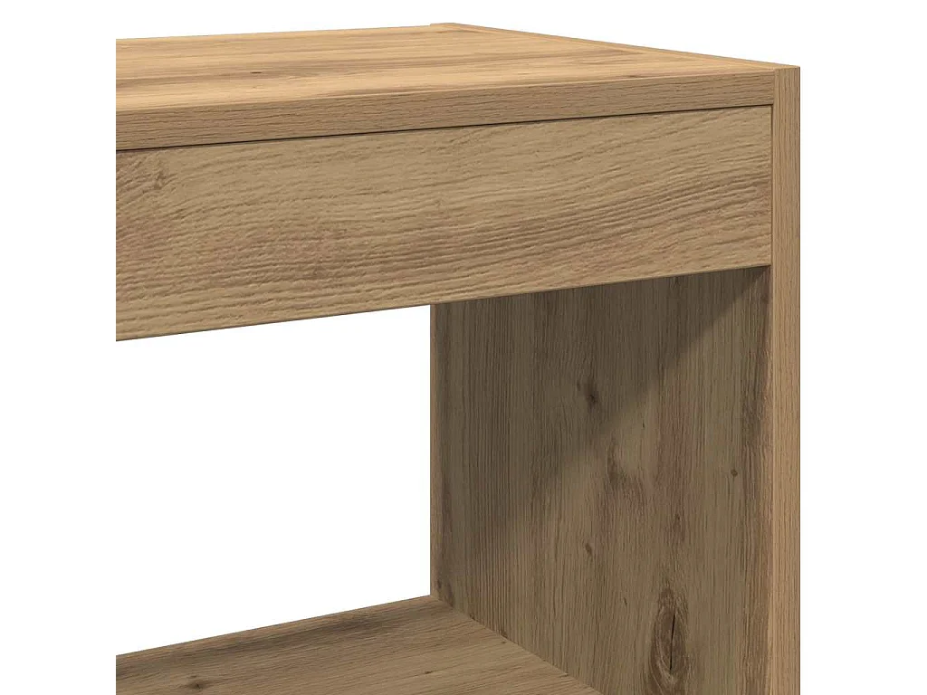 Bibliothèque/Séparateur de pièce chêne artisanal 40x30x72 cm