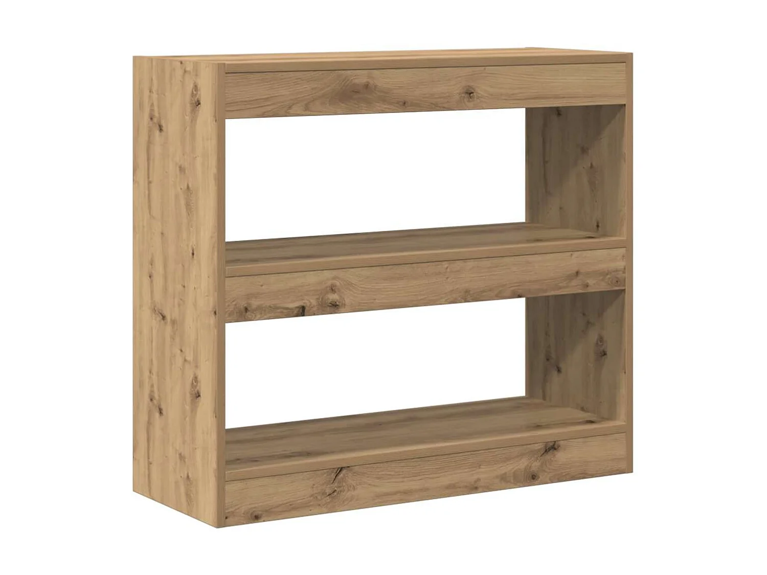 Bibliothèque/Séparateur de pièce chêne artisanal 80x30x72 cm