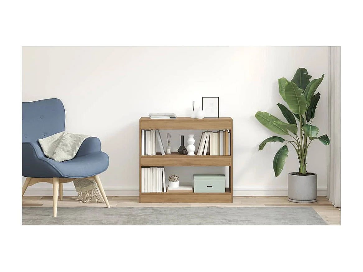 Armário/divisória de quarto carvalho artesanal 80x30x72 cm