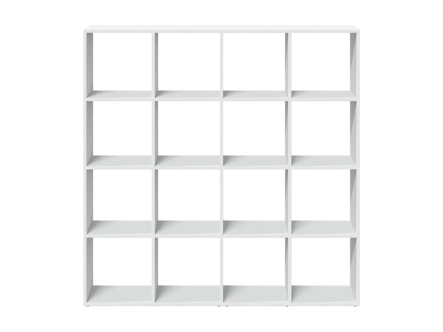 Bibliothèque blanc 137,5x29x137,5 cm bois d'ingénierie