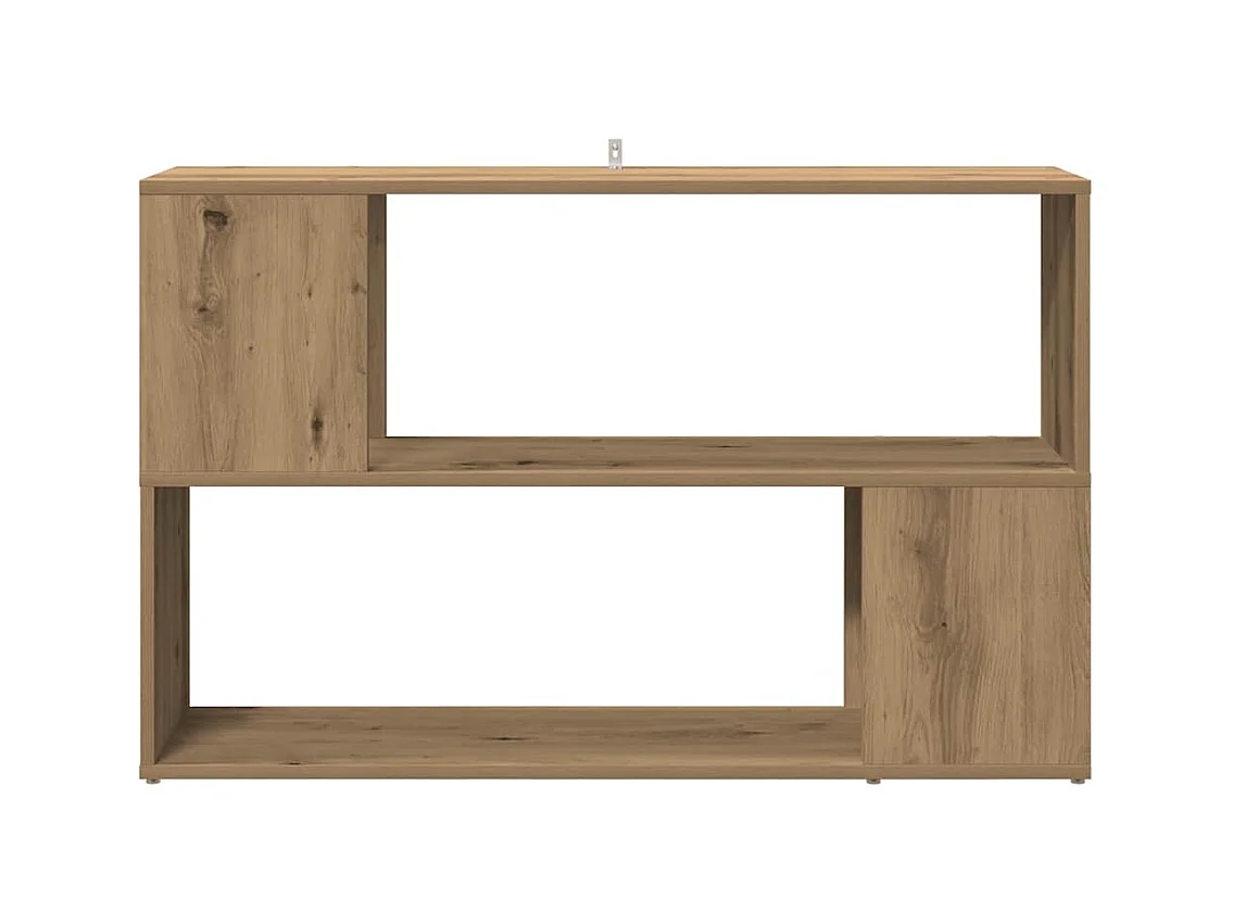 Bibliothèque chêne artisanal 100x24x63 cm bois d'ingénierie