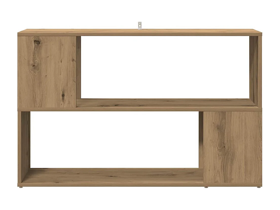 Bibliothèque chêne artisanal 100x24x63 cm bois d'ingénierie