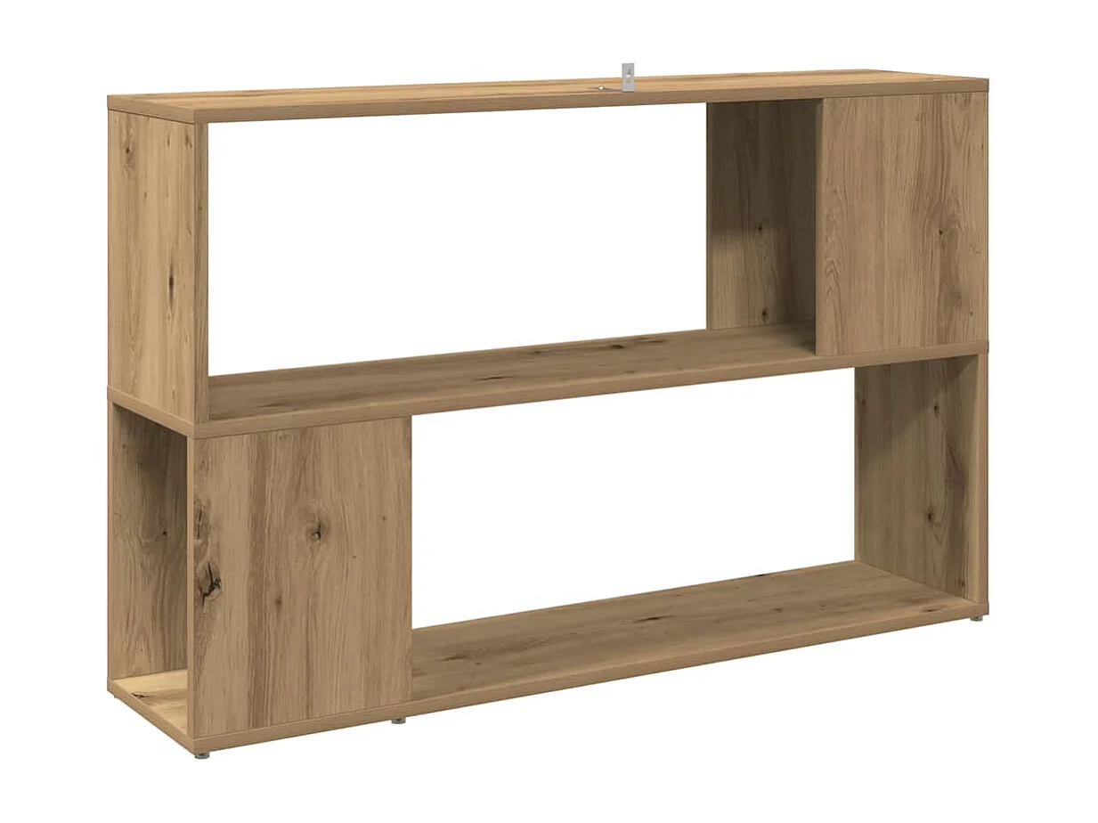 Bibliothèque chêne artisanal 100x24x63 cm bois d'ingénierie