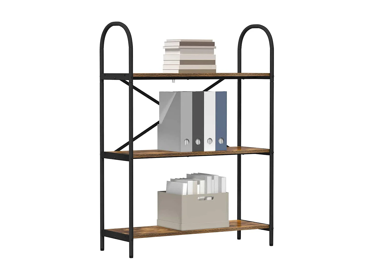 Estante de libros Roble ahumado 80 x 30 x 109 cm