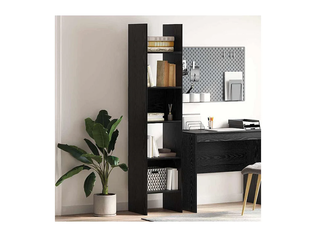 Estantería para libros Roble negro 40 x 35 x 180 cm