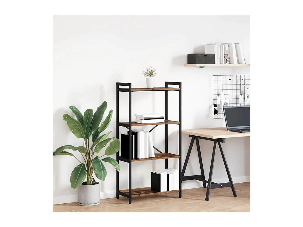 Bibliothèque Bois ancien 60 x 30 x 118 cm Bois d'ingénierie