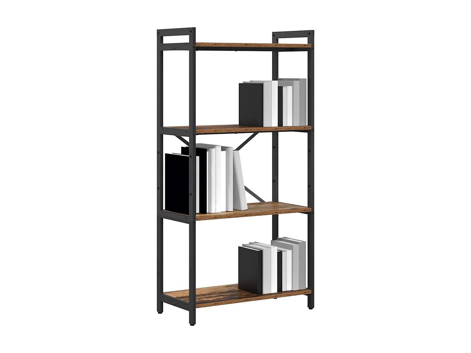 Bibliothèque Bois ancien 60 x 30 x 118 cm Bois d'ingénierie