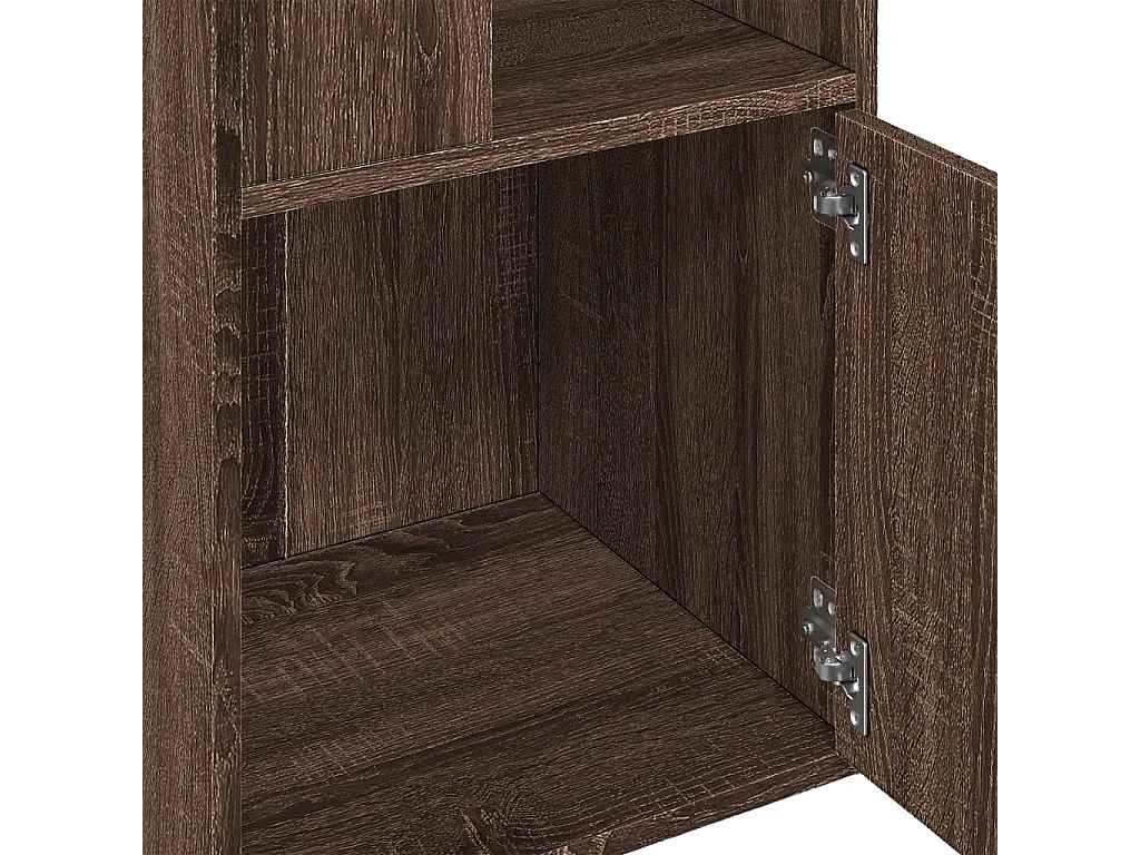 Bibliothèque chêne marron 40x36x189 cm bois d'ingénierie