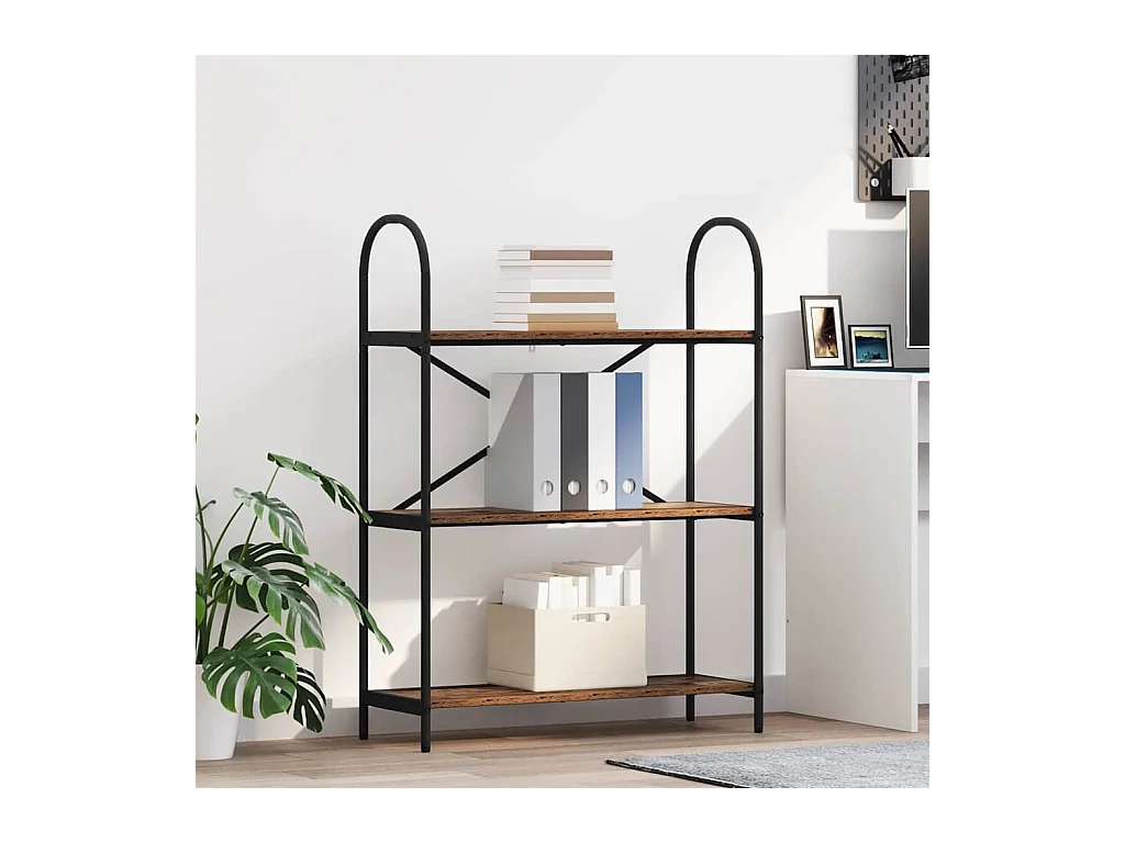 Bibliothèque Bois ancien 80 x 30 x 109 cm Bois d'ingénierie